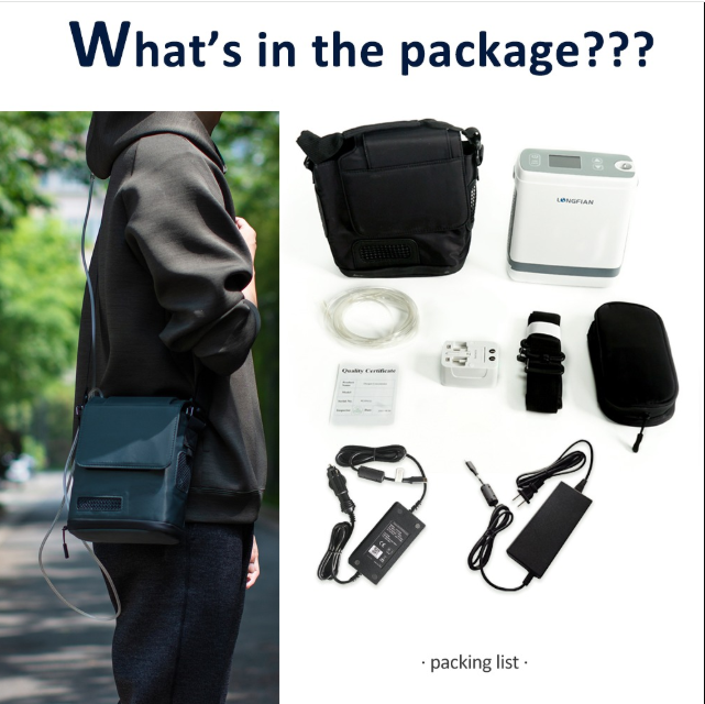 Portable oxygen concentrator JAY-1000P