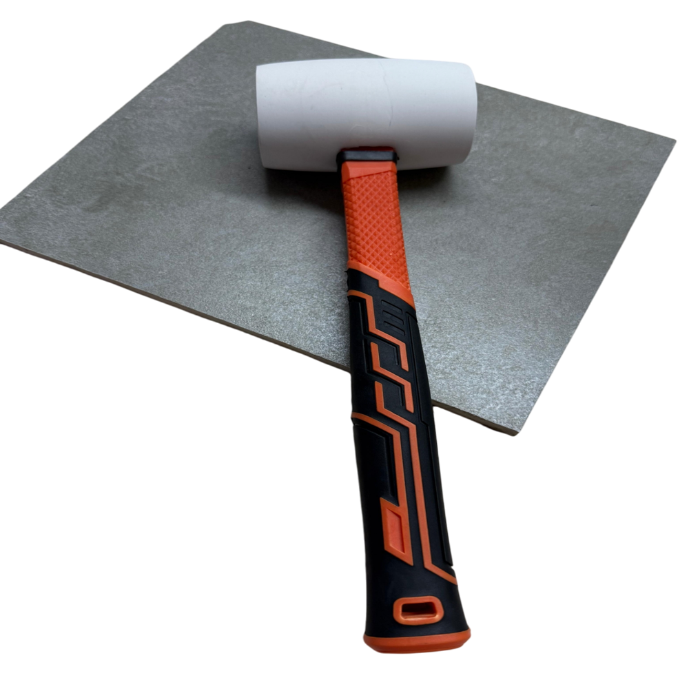 Facile(r) Rubber Hammer 250 Grams Soft Head - White, 300 Grams For Tile Laying | Durable Soft Head Tool For Precise Installations