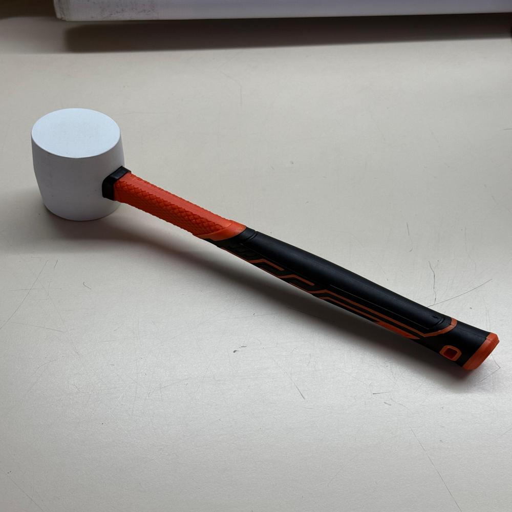 Facile(r) Rubber Hammer 250 Grams Soft Head - White, 300 Grams For Tile Laying | Durable Soft Head Tool For Precise Installations