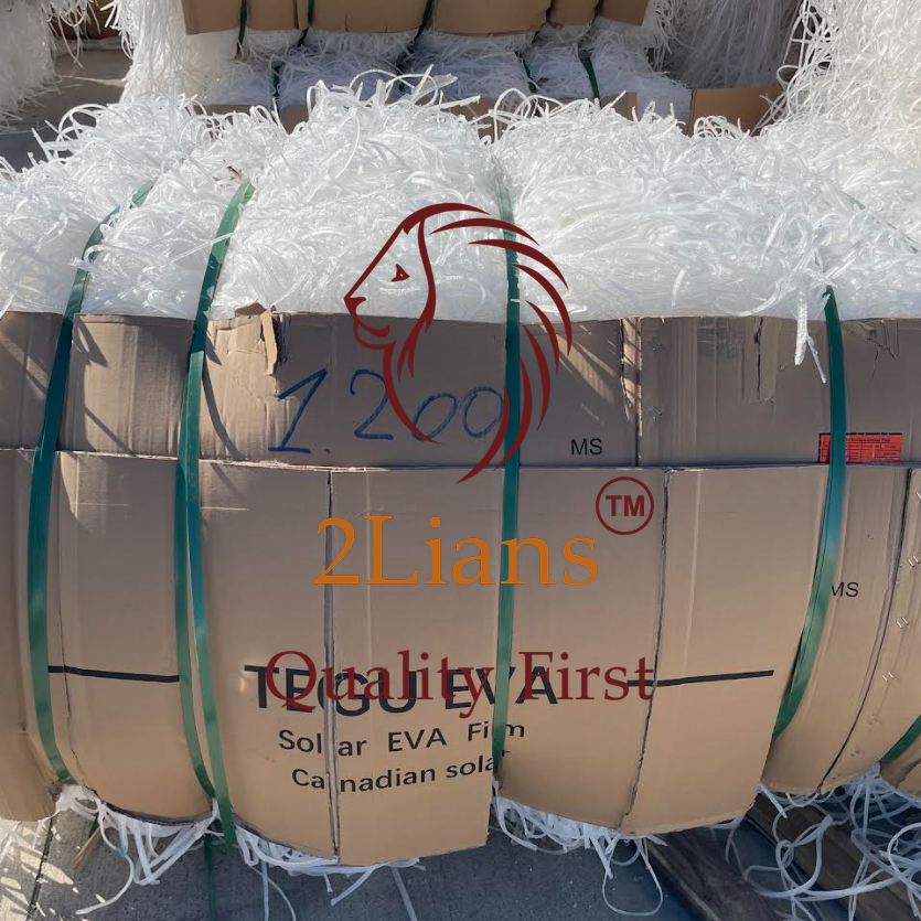 EVA film cut off in bales