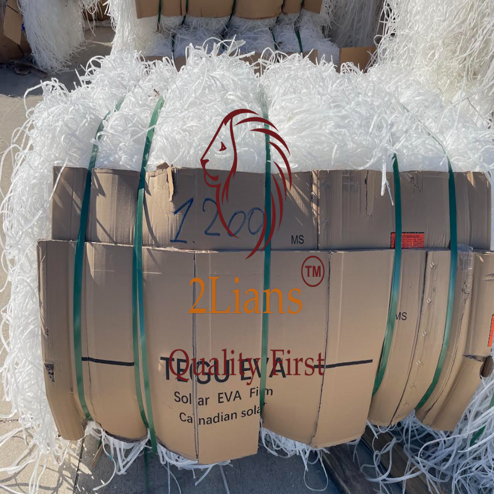 EVA film cut off in bales