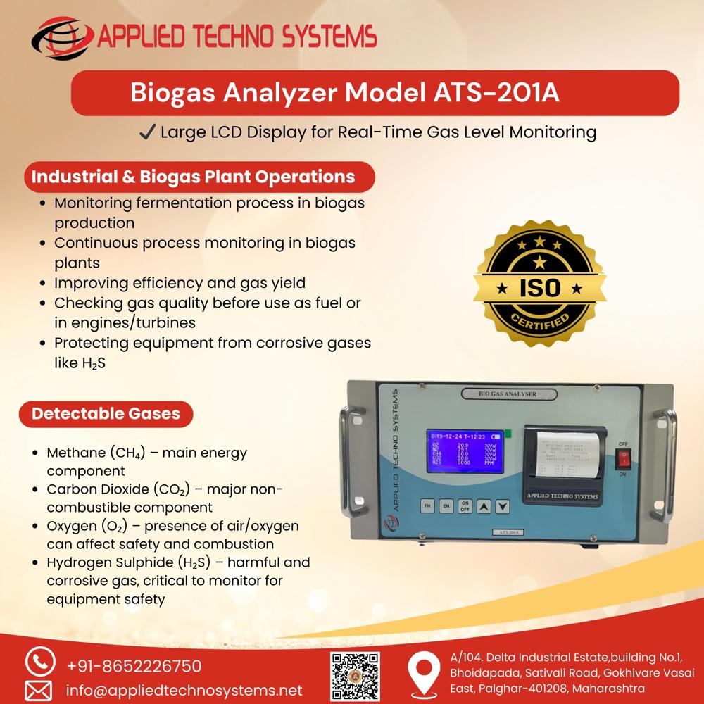 Handheld Biogas Analyzer - Application: Industrial