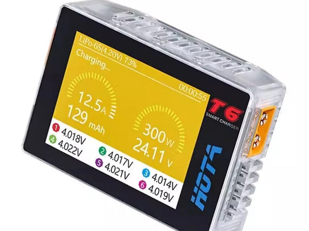 HOTA T6 DC 300W PD 90W 15A 1-6S LiPo FPV Battery Charger