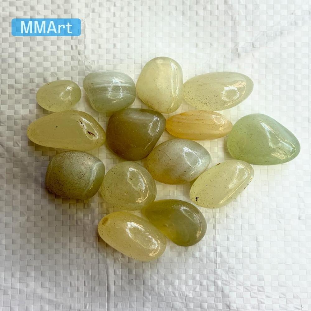 Natural Polished Onyx Pebble Stones High gloss Decorative Pebbles for Aquariums and Pond in Bulk