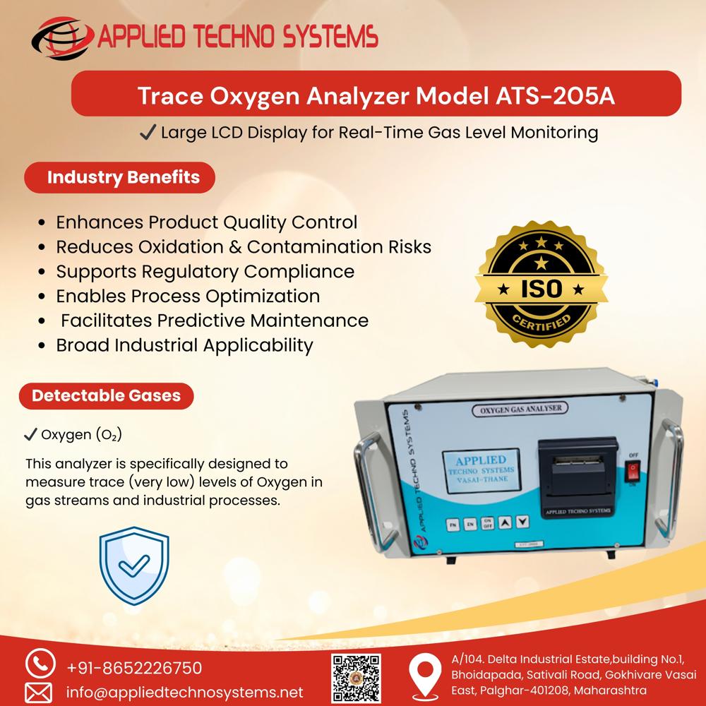 Traced Oxygen Analyzer - Color: Grey