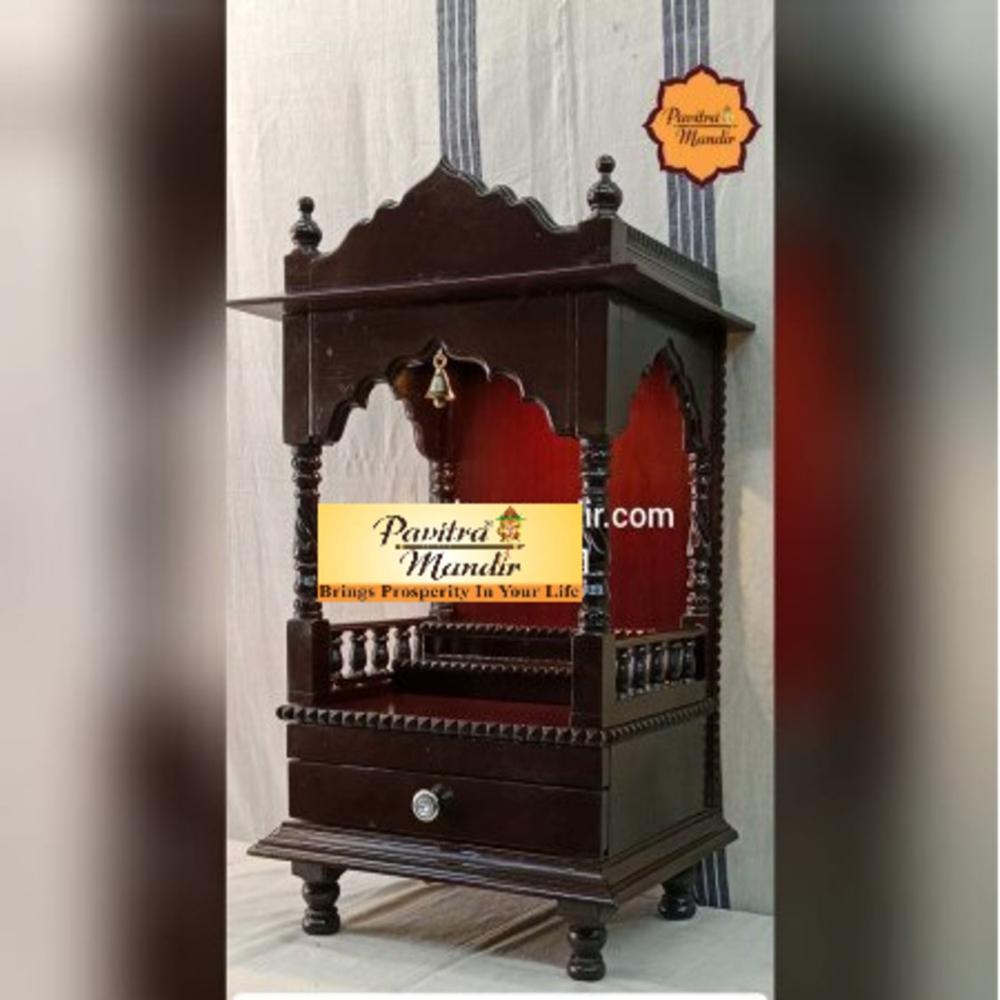 21 x 13 x 30 Burma Teakwood Temple (Rosewood Polish)