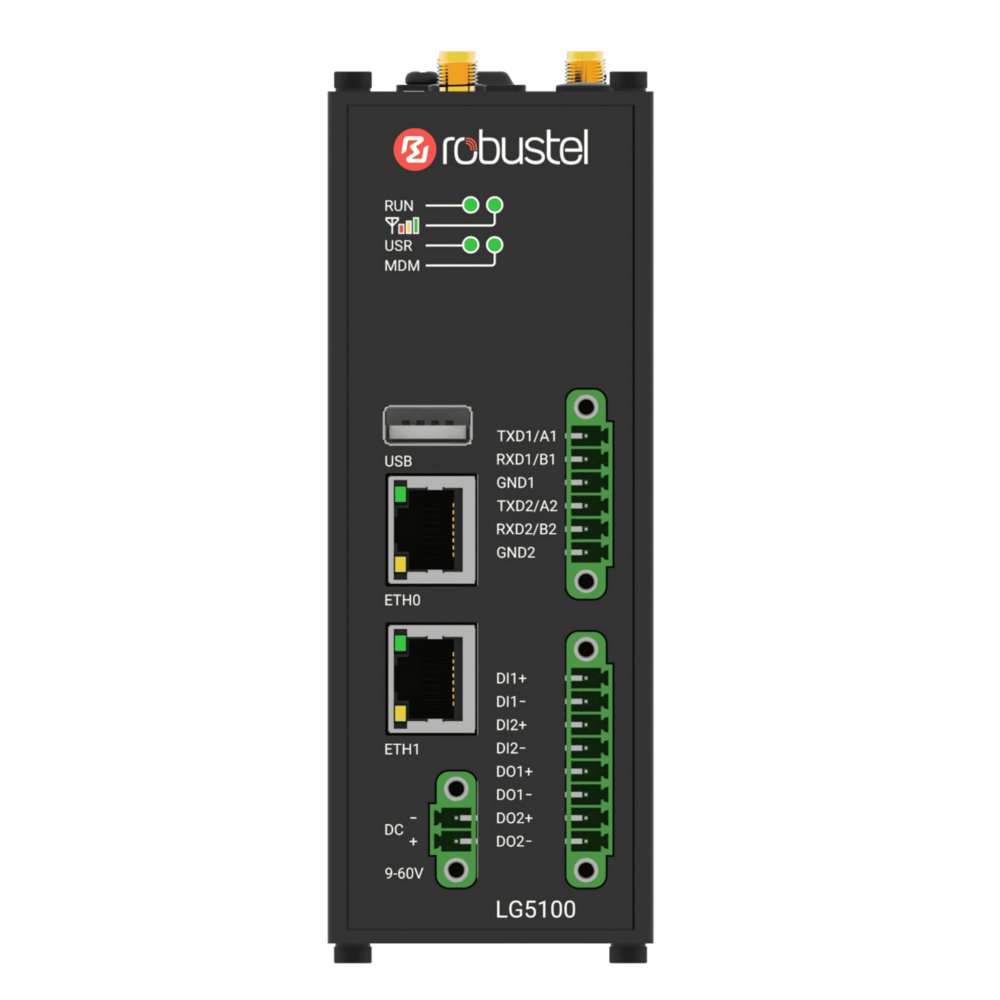 Industrial LoRaWAN gateway with 4G/LTE and Edge Computing.