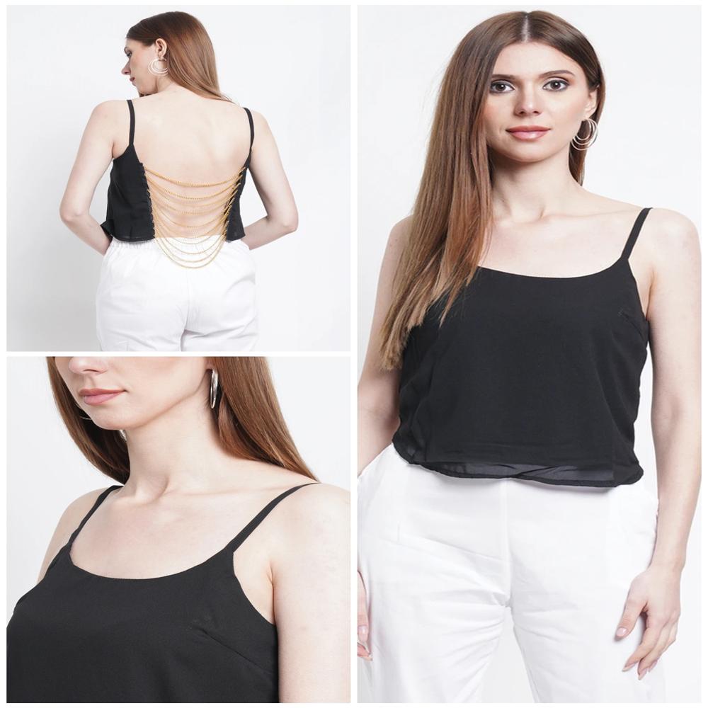 W13471 marisa Ladies Fancy Tank Top With Inbuild Lining