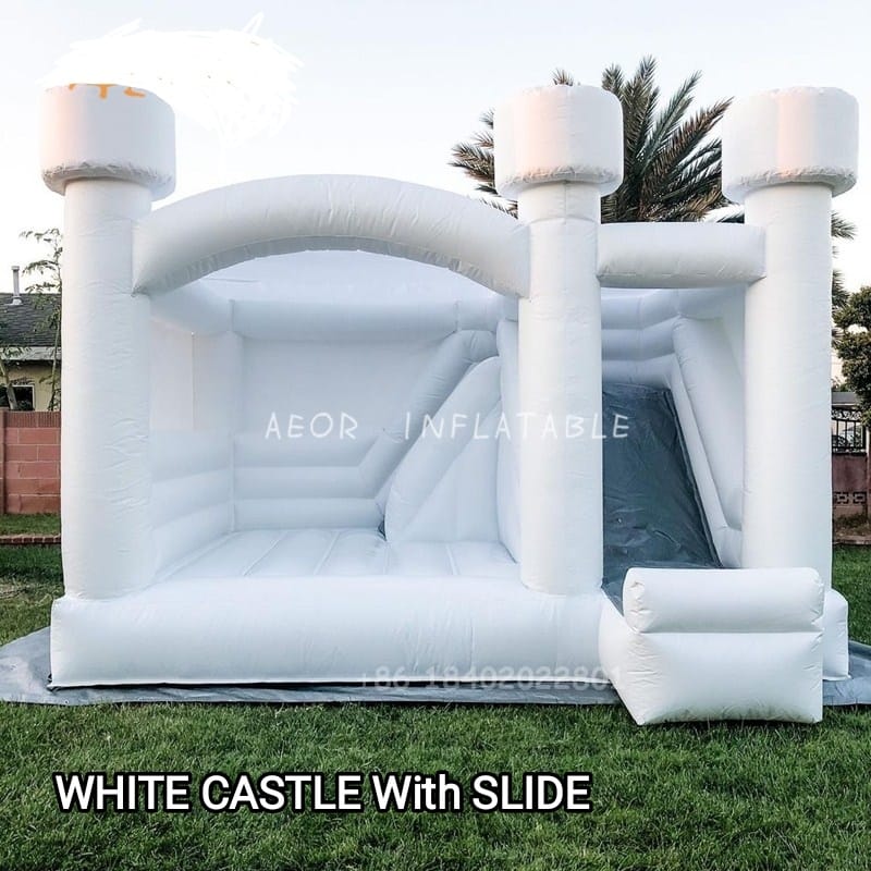 White Castle with Slide Bouncy for Parties & Events