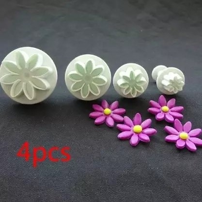 Plunger Cutter 4pc Flowers Set