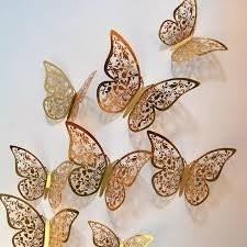 Non Edible Golden Butterfly 10pc Set