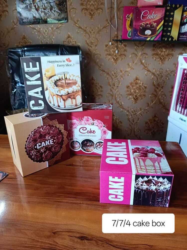 7X7x4 Cake Box White 100pc