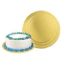 7X7 MDF Round Base Gold 100pc