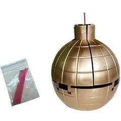 Surprise Bom Shell Gold Cake Decorative Item