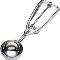 Ss Ice Cream Scoops - Stainless Steel, 2-3 Inch, Silver | Corrosion Resistant, Ergonomic Handle, Spring Lever