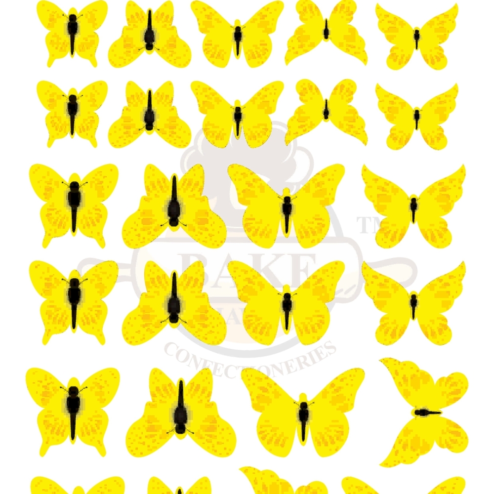 Edible Butterfly Black Colour