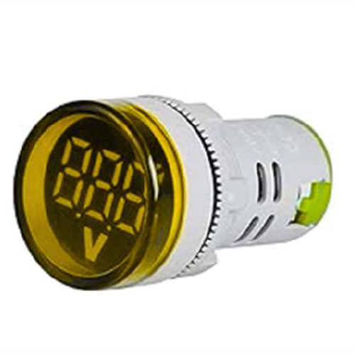 22mm Yellow Color Volt Indicator