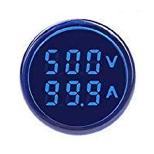 22mm Blue Color Volt Or AMP Indicator