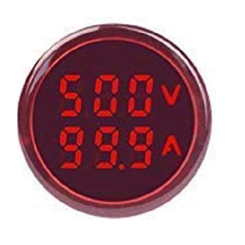 22mm Red Color Volt Or AMP Indicator