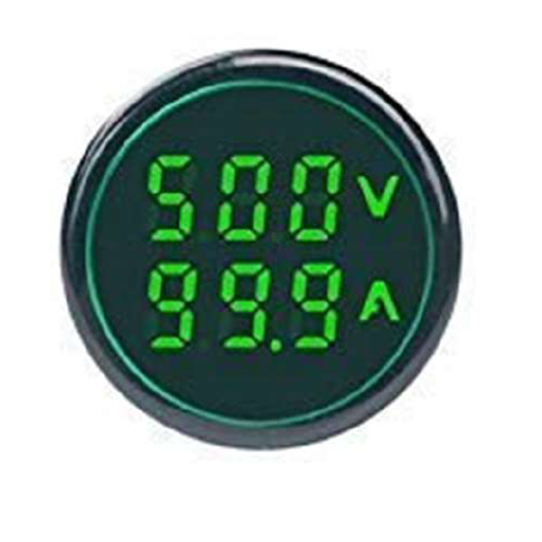 22mm Green Color Volt Or AMP Indicator