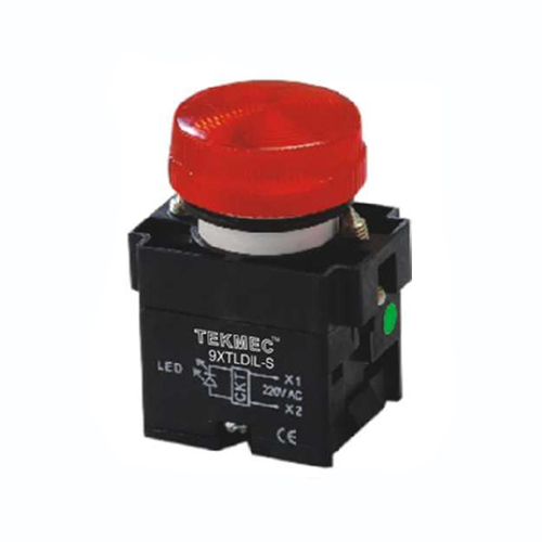 24V DC And 220V Red Color Pilot Lamp