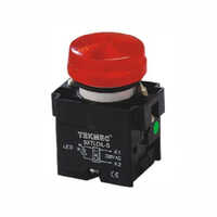 24v Dc And 220v Red Color Pilot Lamp - Polycarbonate Brass, 22mm Panel Cutout, Ip65 Rated, Instant Response