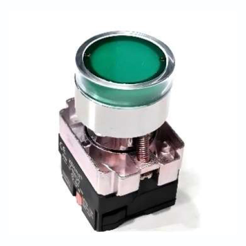 Green Color Luminous Push Button