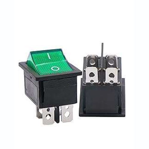 16A Green Rocker Switch