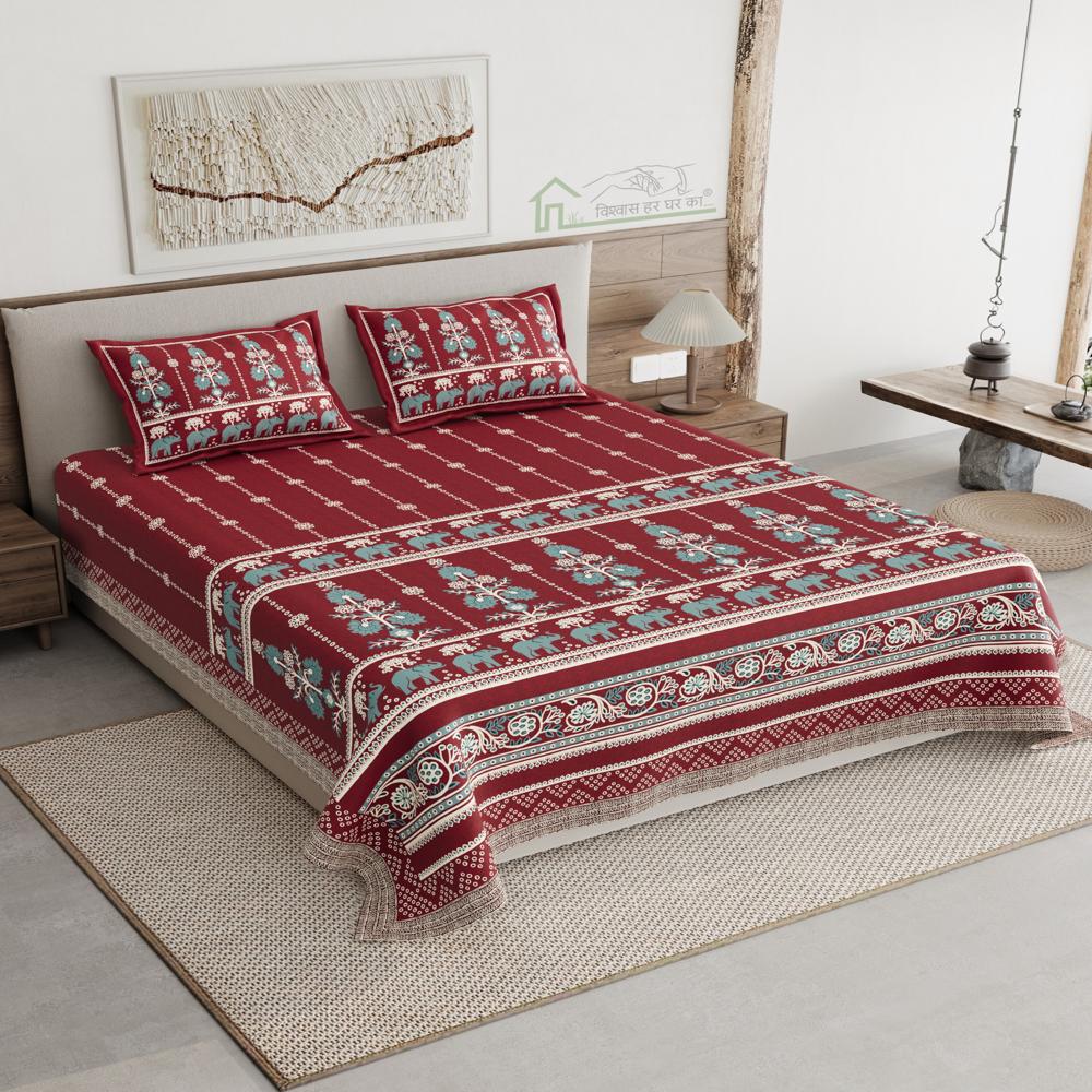 Aakar Double Bedsheets