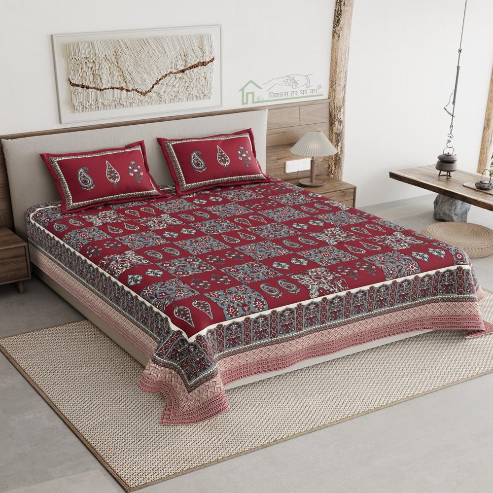 Aakar Double Bedsheets