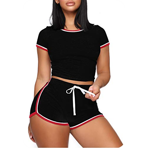 Womens Activewear Shorts Set