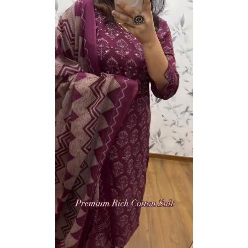 Beautiful cotton block print 3 piece set