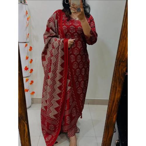 Beautiful cotton block print 3 piece set