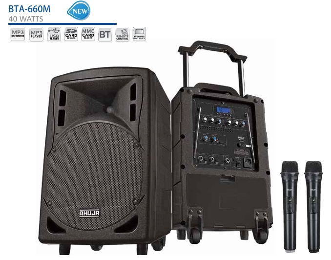 Ahuja Bta660M Portable Trolley Speaker - Dimension (L*W*H): W325 X H550 X D280 Mm Millimeter (Mm)