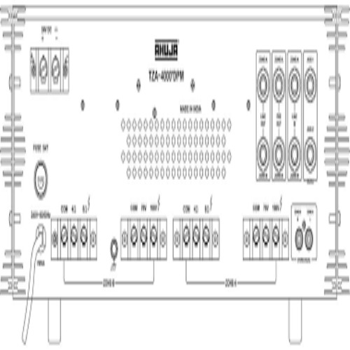 Two Zone Pa Amplifier - Color: Black