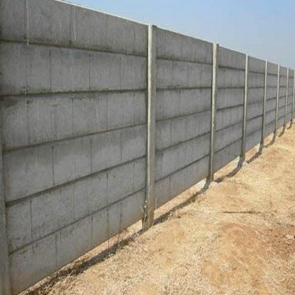 Precast Boundary Wall - Color: Grey (Customizable)