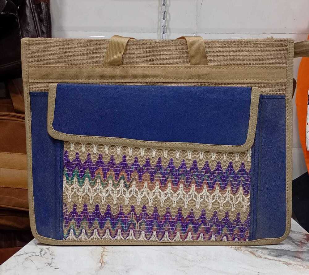 Jute Fancy Laptop Bag