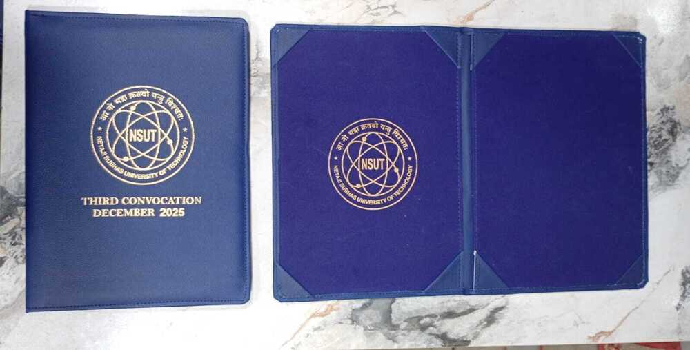 Convocation Certificate Folder