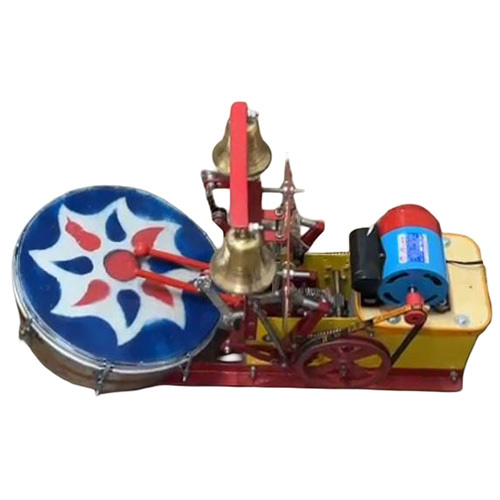 14 Inch 2 Bell SS Nagara-13000 Arti Machine With Shankh And Remote