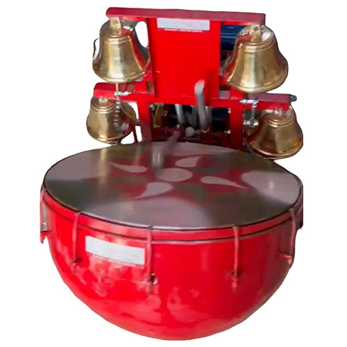 24 Inch MS Nagara 4 Bell 2 Jhaalar-23000 Arti Machine With Shankh And Remote