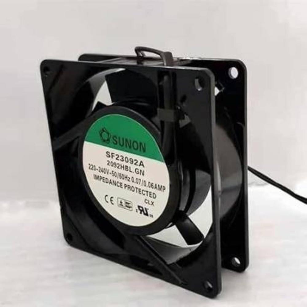 SUNON SF23092A 2092HBL.GN Axial Fan 220/240VAC 0.06/0.07A Brushless Air Cooling Fan 2750RPM 9025mm 2Wire
