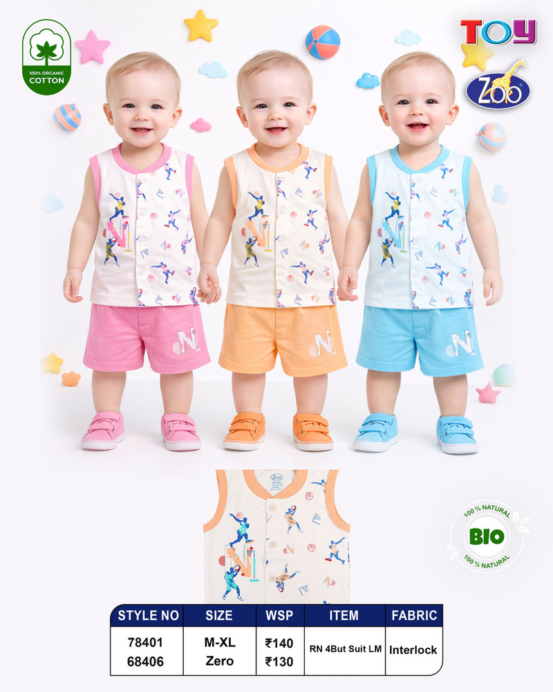 100% Organic Cotton Baby Clothes Sets