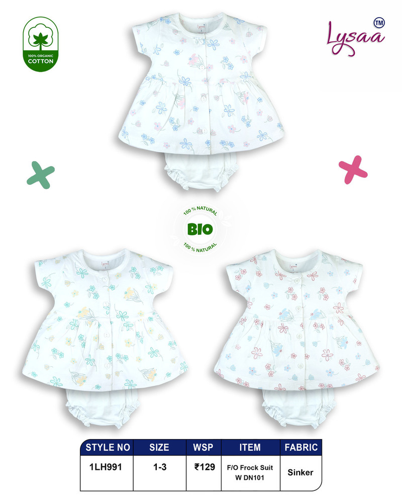 100% Organic Cotton Frock Suit