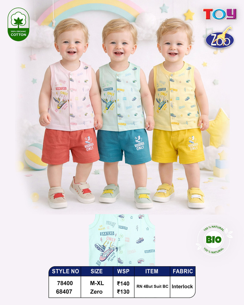 Childrens Sleeveless T-Shirt And Shorts