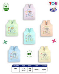 Unisex Childrens Sleeveless Vests - Bust Size: 10 Inch (in)