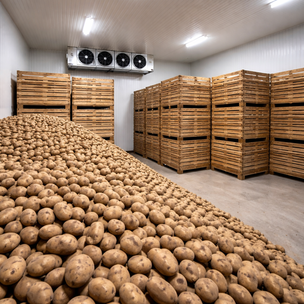 POTATO STORAGE USING ETHYLENE GAS
