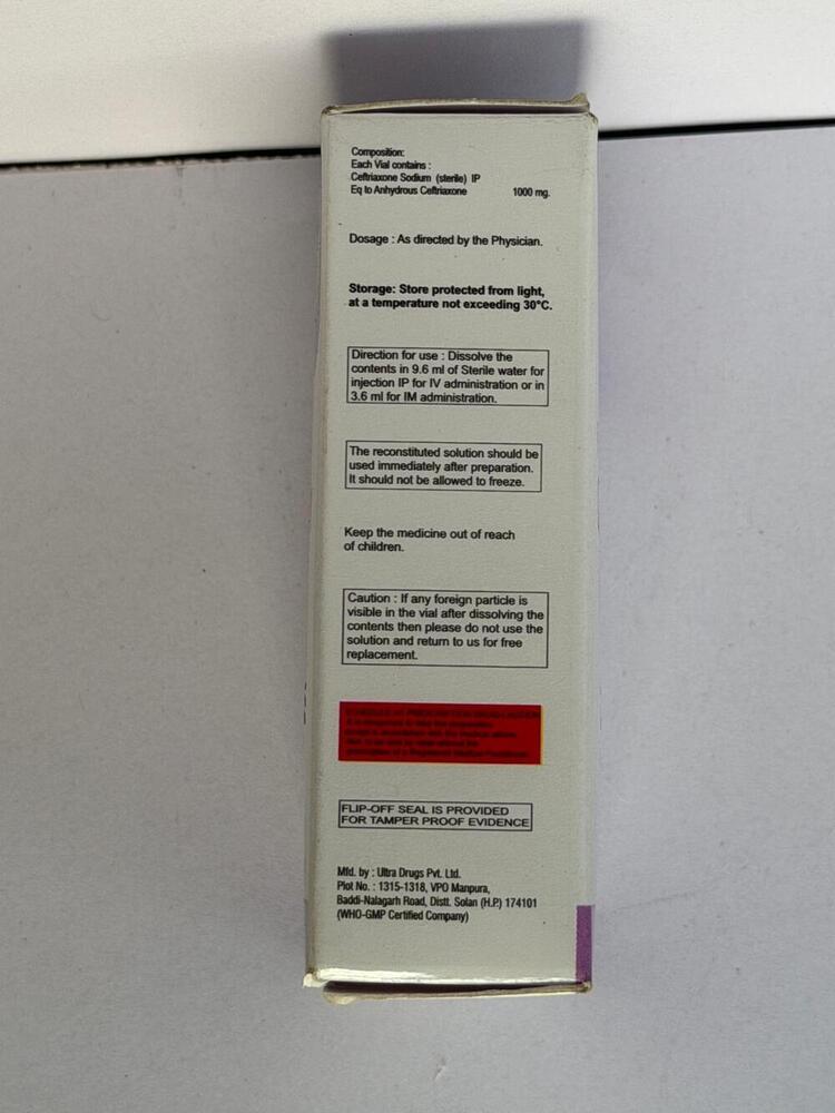 ZYFEXINE 1GM INJECTION