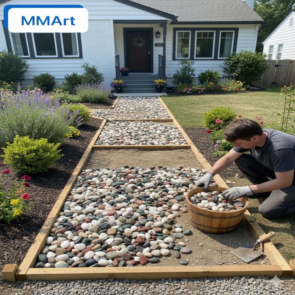 Natural Polished Mixed Agate Pebble Stones for Landscaping and Aquariums in Bulk Wholesale