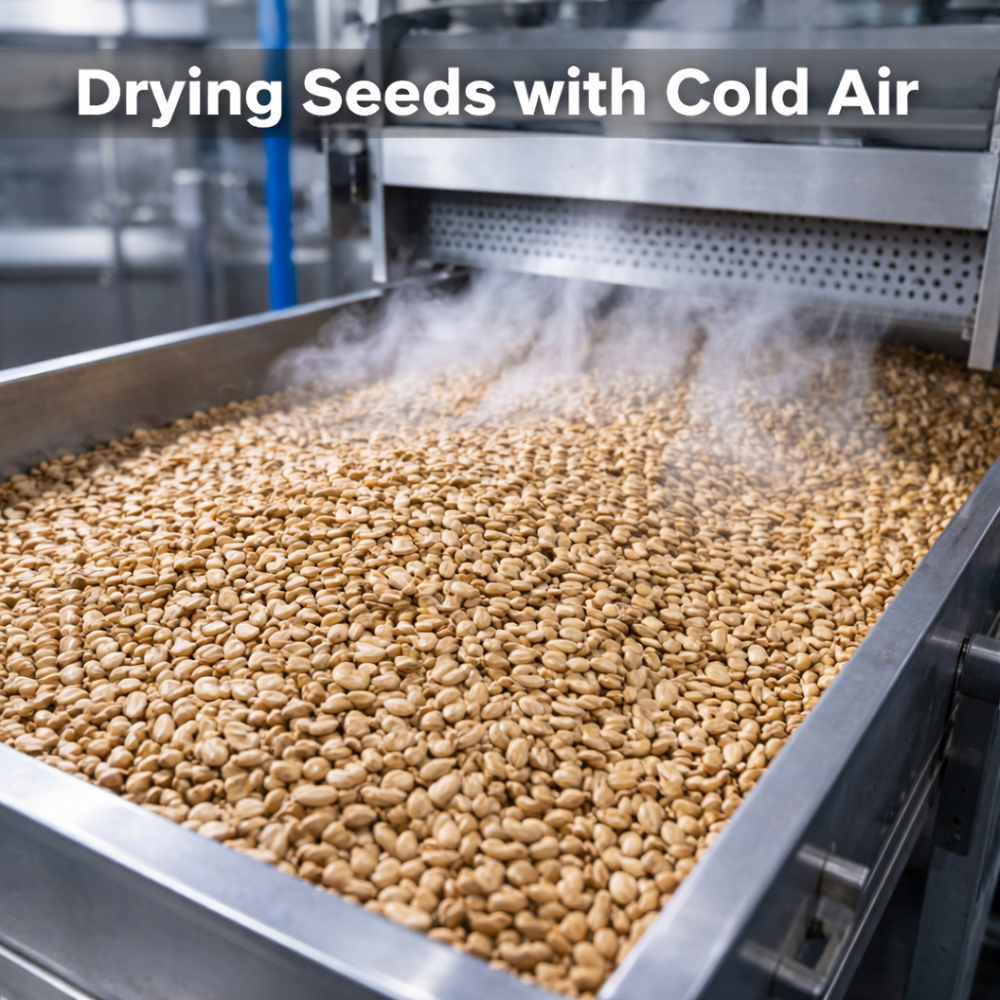 DRYING SEEDS WITH COLD AIR