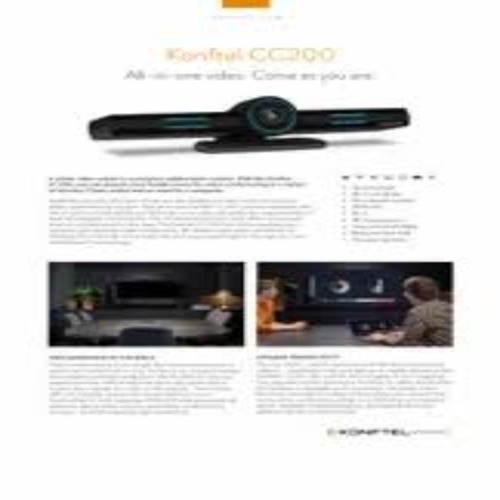 Sistema Di Videoconferenza IP Konftel CAM CC200 – Wi-Fi, Stabilizzazione E Design Compatto